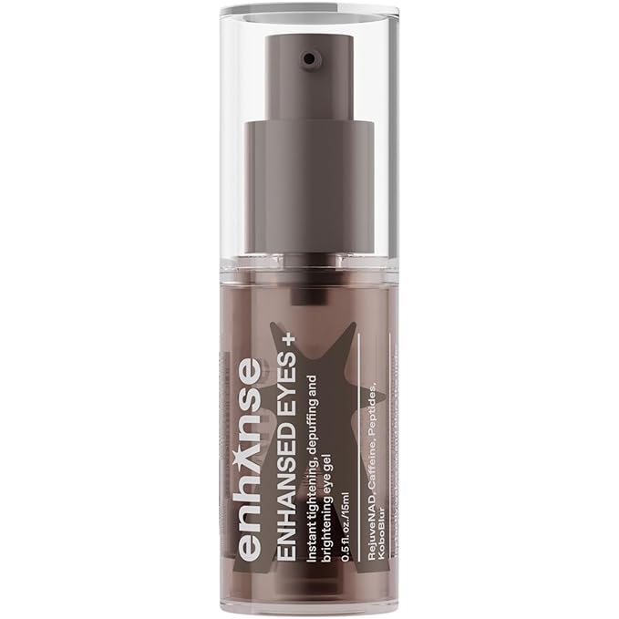 Under Eye Gel for Men, Caffeine Eye Cream, Peptides, RejuveNAD, Instant Tightening, Brightening, Depuffing for Under Eye Bags, Blurs Fine Lines and Dark Circles, 0.5 Fl Oz
