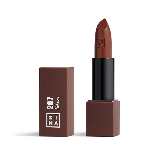 3INA The Lipstick - Moisturizing Lipstick for Women - Semi-Matte Satin Finish with 5-Hour Long Wear - Highly Pigmented and Comfortable - 287-0.16 oz