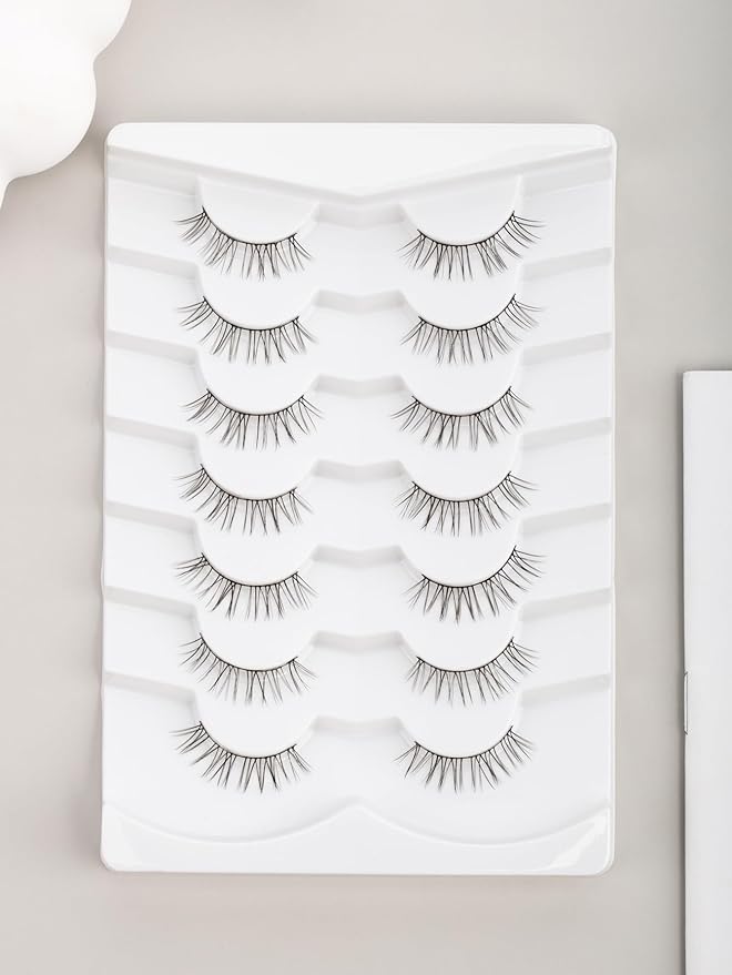 Natural Eyelashes Clean Lashes for Small Eyes C Curl Soft Eyelash Siligli