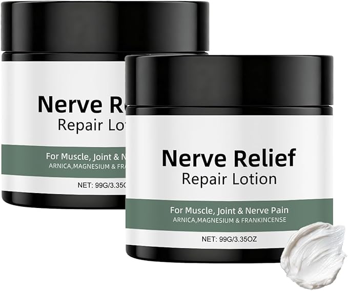 2 Pcs Alcura Nerve Cream, Natural Arnica Gently Soothing Body Joint, Knee, Lumbar, Neck, Hand and Foot Massage Care Cream.