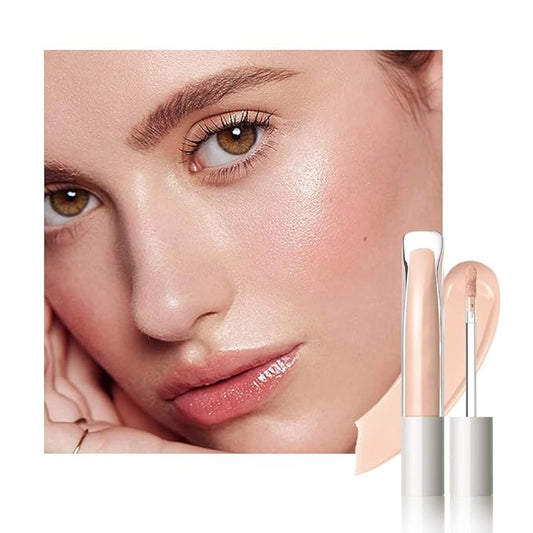 Kaely Liquid Concealer for Older Women, Under Eye Brightener Full Coverage Concealer for Dark Circles, Foundation Face Makeup Lightweight Waterproof, Color Corrector de ojeras, 02 Light Buff