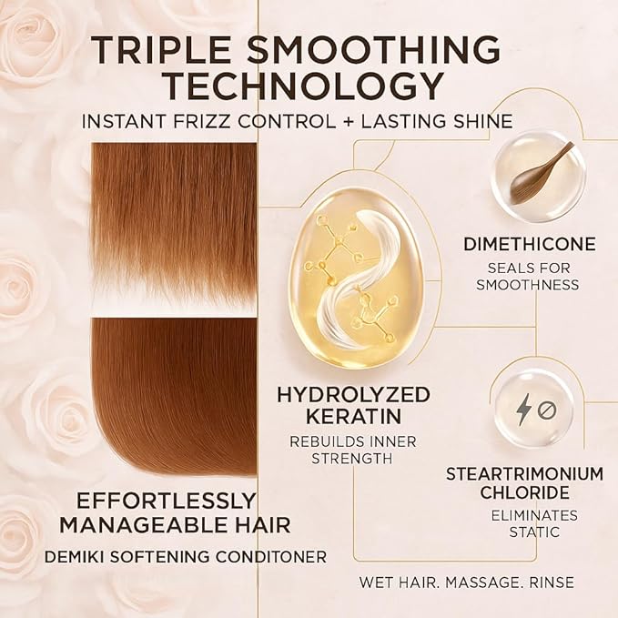 Japanese Conditioner Hair Care, Keratin Hair Treatment Hair Conditioner for Women, Color Safe, Frizz Ease, Deep Conditioner for Dry Damaged Hair, Sulfate-Free Anti-Dandruff 450ml 16oz