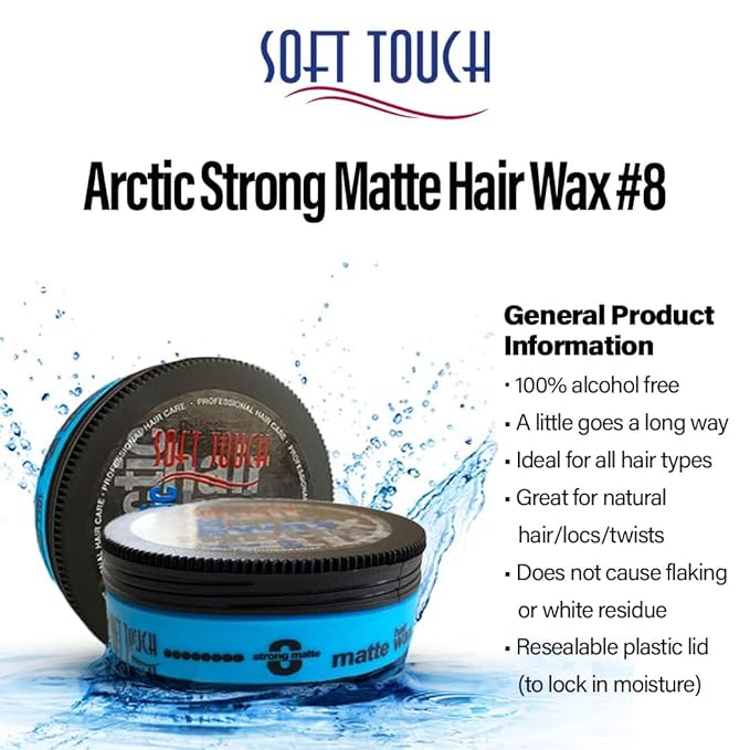 Soft Touch Hair Wax (Arctic Strong #8)