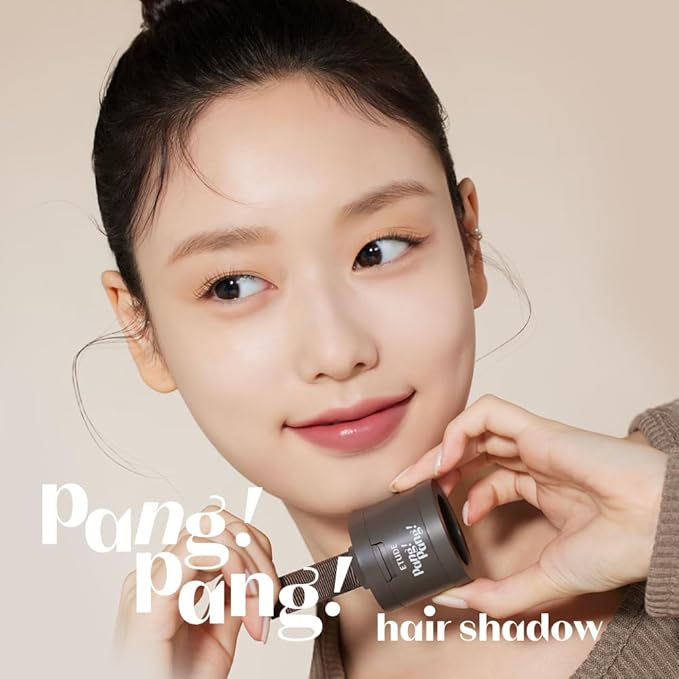 ETUDE Hair Pang Pang hair powder for men and women, Dark Brown, Waterproof, for eyebrow colors, Hairline and Thin Hair, Hairline Powder
