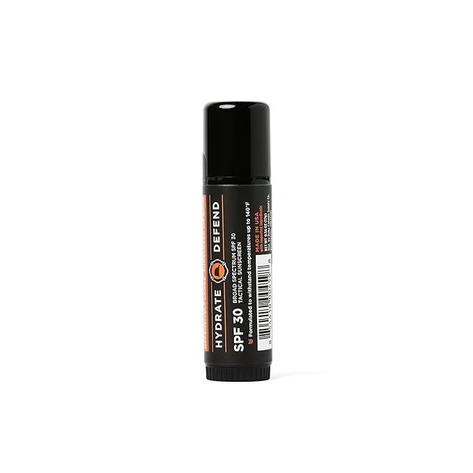 Duke Cannon Cannon Lip Balm 140° & Tactical Lip Protectant Bundle - SPF 30 & SPF 15, Blood Orange Mint & Fresh Mint Flavors, 4-Pack (2 Pack Each Flavor)