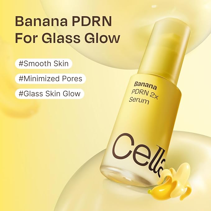 Celladix Banana PDRN 2X Serum – 20,000 ppm High-Purity Vegan PDRN with Tranexamic Acid, Niacinamide & Alpha Arbutin – Firming, Smoothing & Radiant Glass Skin Glow – Korean Skincare, 1.01 Fl Oz
