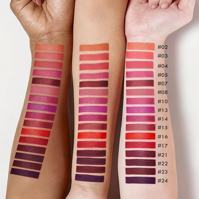 evpct 16Pcs Matte Liquid Lipstick Set