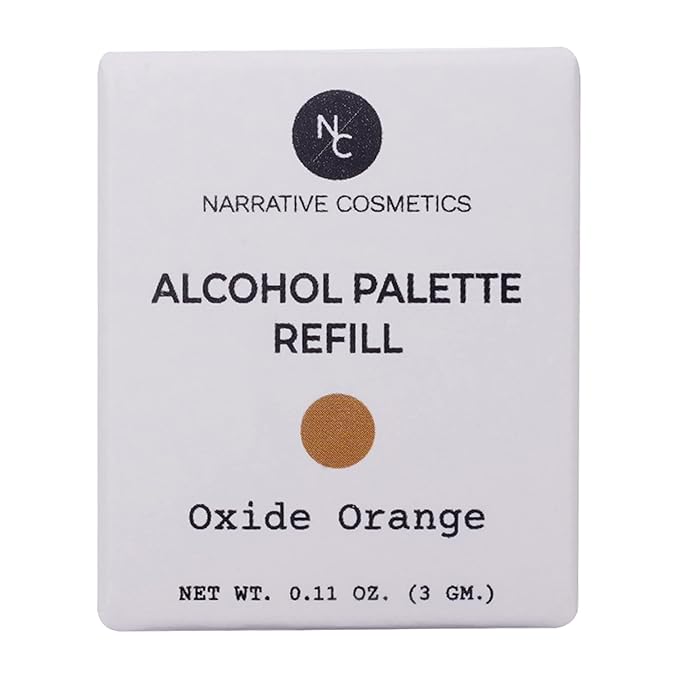 Narrative Cosmetics Alcohol Palette Refill Pans - Skin Tones - Oxide Orange