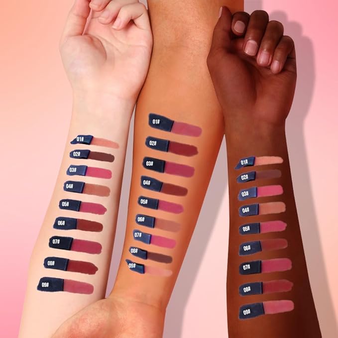 Matte Lip Stain Wipe Off Masque - Peel Off Lip Stain Tattoo,Lip Gloss for All Skin Types, Peel Off Lip Liner Stain Tattoo Long-Lasting Proof Waterproof Smudge(5#+9#, 2Count (Pack of 1))