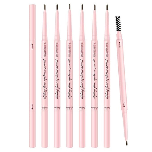 Eyebrow Pencil Dark Brown,6Pack Eyebrow Pencils for Women,Micro Brow Pencil Waterproof,Ultra-Precise Tip Long-Lasting Brow Pencils for Natural Looking Eye Brows,Built-In Brush,03 Modern Dark Brown.