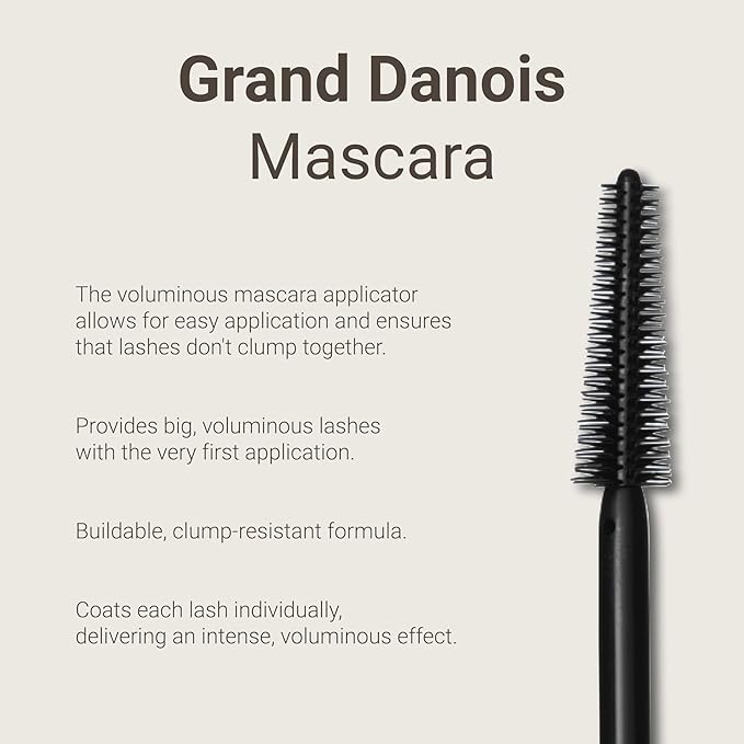 Hypoallergenic Mascara Sensitive Eyes - Smudge-Proof, Sweatproof, Lengthening - Maximum Volume and Length - Vegan and Non Toxic