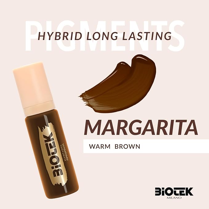BIOTEK Brow Pigment Color for Long Lasting Makeup - Hybrid Long Lasting - Made in Italy (Margarita)