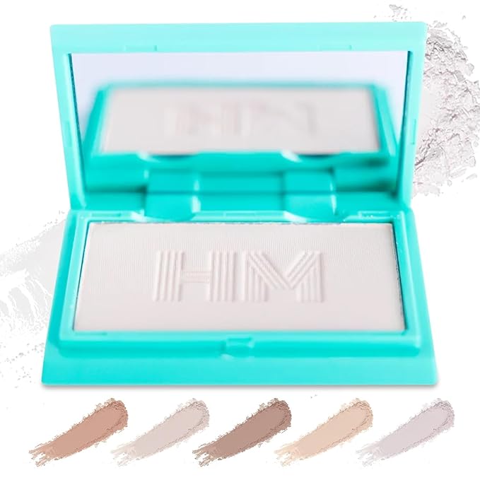 Haute Minute Translucent Smooth Setting Vegan Mini Pressed Powder Makeup and Blurring Face Powder Foundation Full Coverage — Perfect for Travel Size Make Up, Talc-Free, For Oily & Dry Skin with Mirror