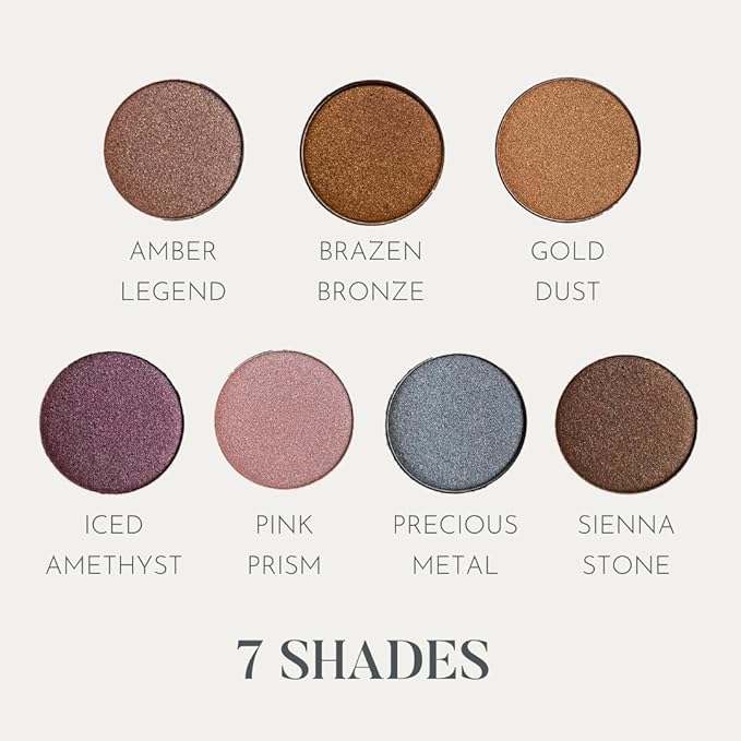 Diamond Eye Shadow - Vegan, Cruelty-Free Shimmer Eyeshadow, Easy-to-Blend Long-Lasting Eye Makeup, Paraben-Free, Sulfate-Free, Natural Metallic Eyeshadow - Iced Amethyst .07 oz