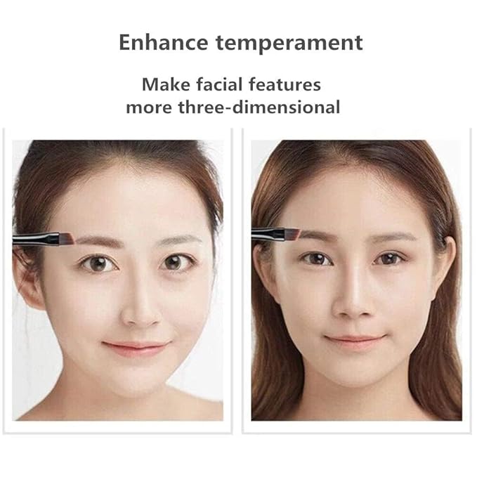 Eyebrow powder three-color brow disc waterproof eyebrow powder eyebrow makeup kit eyebrow filler to shape natural eyebrows (03# Skin color, brown, gray-black)