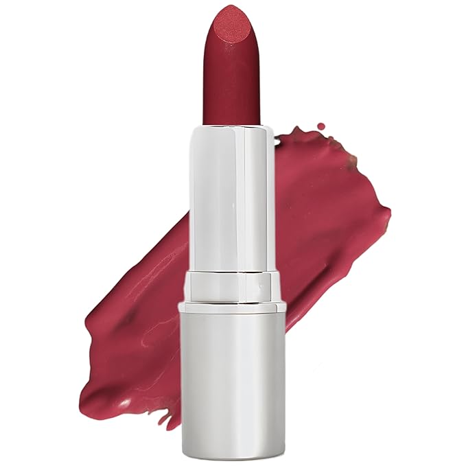 Honeybee Gardens Truly Natural Long Lasting Lipstick, Romance, Medium Neutral Mauve with Red Undertones, Naturally Hydrating & Nourishing, Vegan, Gluten-Free & Cruelty-Free, 0.11 oz / 3 g