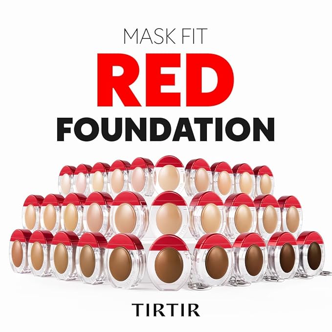 [*Mini Size*] TIRTIR Mask Fit Red Foundation | 72H Lasting Skin-Fit Korean Makeup with Skin-fit Satin Finish & Wide Shade Range, #15C Fair Porcelain, 0.34oz