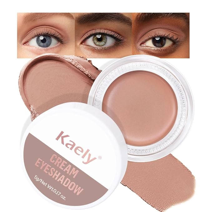 Single Cream Eye Shadow,Nude Brown Matte Natural Monochrome Eyeshadow Palette,Waterproof,Long Lasting Naturing-Looking,Vegan & Cruelty-Free,R03