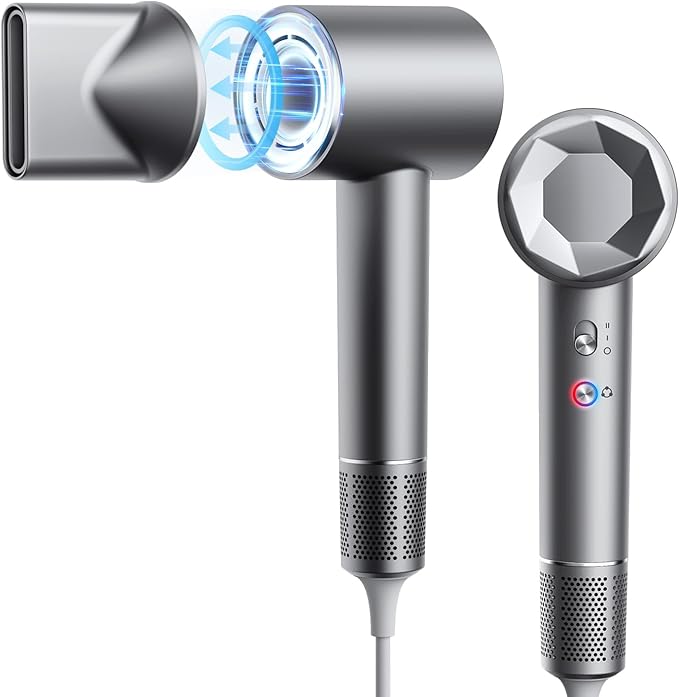 VTT Hair Dryer, 130000 RPM High Speed Blow Dryer for Fast Drying, Low Noise, Lightweight Design for Home & Travel Use, Perfect for Men, Women, and Professionals
