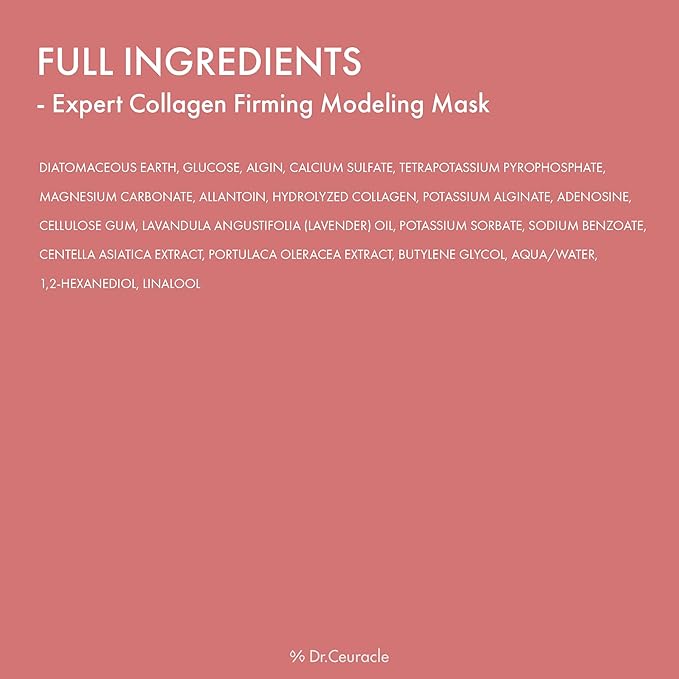 leegeehaam Dr.Ceuracle Expert Collagen Firming Modeling Mask - Korean Skincare Jelly Face Mask for Glass Glow Skin, DIY Home Spa (30g / 1.05 oz.)
