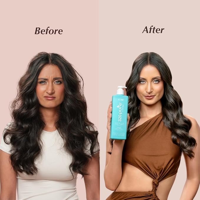 320Pure Moisture Lock Conditioner for Fine Hair, Keratin and Argan Oil Hydrating Hair Conditioner, Restore Thin, Dry, & Color-Treated 16oz