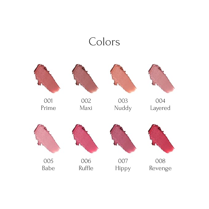 Moodwear Blur Lip Stick – Soft Blurring Tint, Long-Lasting Hydrating, Waterproof K-Beauty – MLBB & Bold Red Shades (Sleek Metallic Design) (Soft Matte Blurring Effect) (005 BABE)