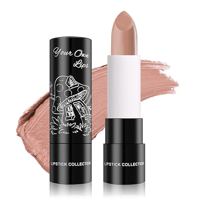Matte Nude Lipstick Lip Gloss Non-Stick Cup Velvet Lip Stain Long Lasting Matte Lipstick for Women Lip Makeup-02 Nude