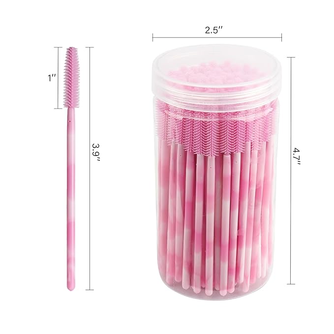 Disposable Silicone Eyelash Mascara Brushes Wands Applicator Eyebrow Brush Makeup Tool Kit Set Tool Bulk