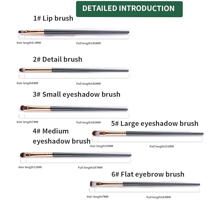 Make Up Brushes- Comfortable To Hold And Easy To Use. Eyeshadow, Blush, Powder, Foundation, Blending, Full Face Make up Brushes Set With Leather Holder