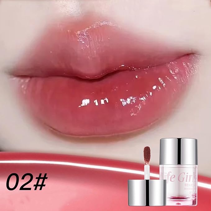 3Pcs Hydrating Jelly Lipstick Set, Tinted Lip Jam, Plumping Water Lip Gloss, High Shine Glass Finish Lip Blush, Mirror Lipsticks Brighten Plumping Lipstick