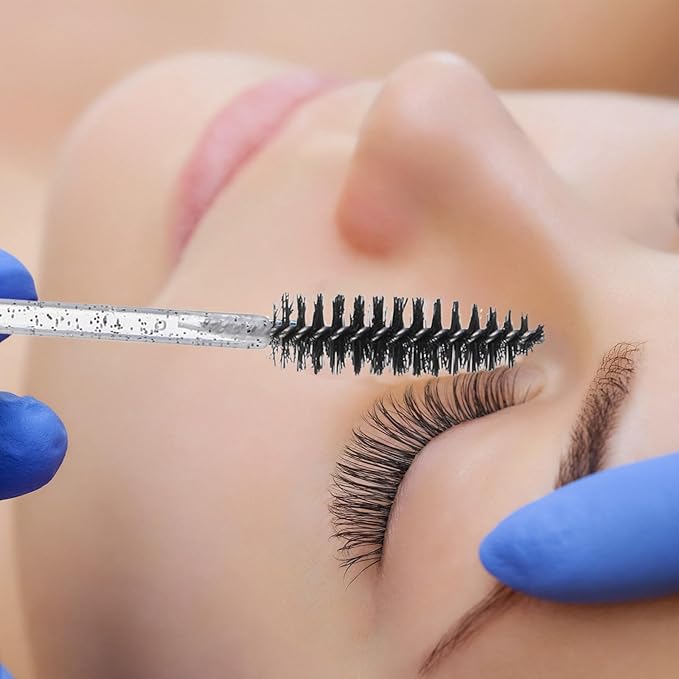 1200 Pcs Disposable Mascara Wands Crystal Eyelash Spoolies Eye brow Brush for Eye Lash Extension Colorful Eyebrow brush disposable eyelash wands Makeup brushes