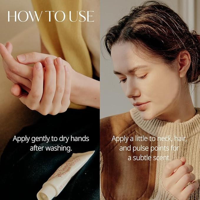 Perfume Hand Cream | Hinoki - Fresh Cypress Scent | Korean Subtle Perfumed Hand Moisturizer with Mango Seed & Shea Butter | Hydrates, Nourishes & Softens Very Dry Skin, 1.69oz.