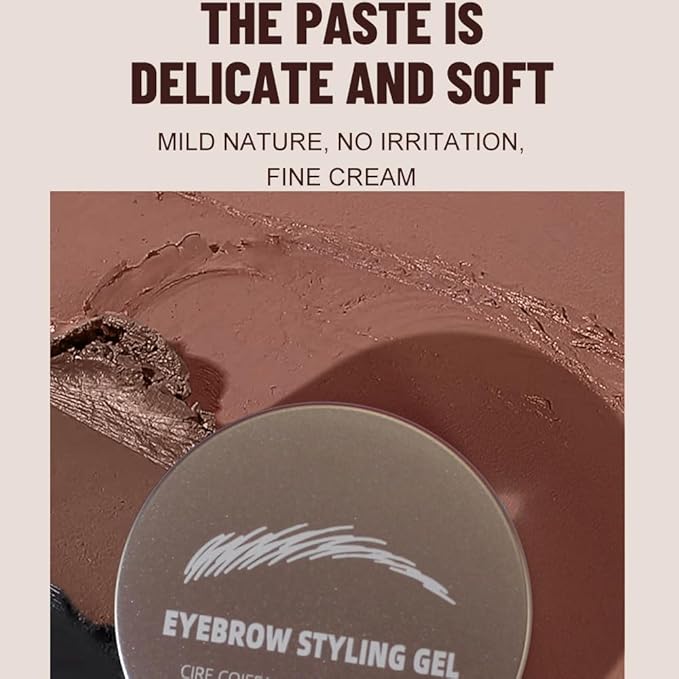 Brow Kit, Eyebrow Pomade,Eye Brow Contour Palette with Double-ended Eyebrow Brush, Full Defined Natural Brows, Long-Lasting Waterproof,04