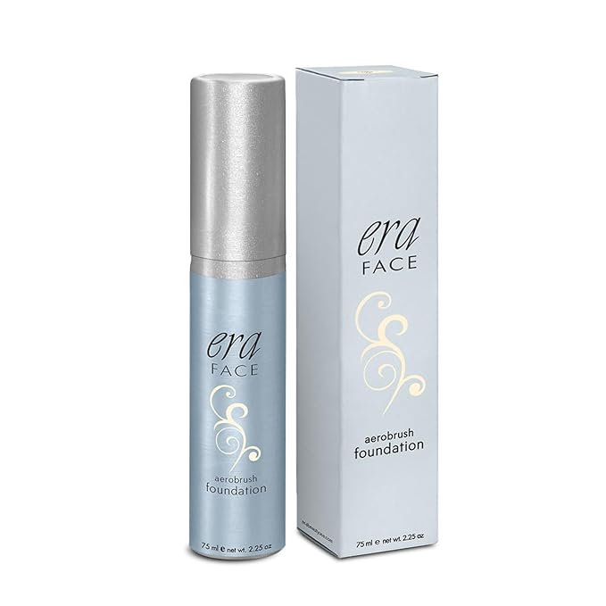 ERA Face spray makeup (Y1 Vanilla, 2.25 oz) - airbrush foundation, everyday, buildable, professional spray on cosmetics by Era Beauty