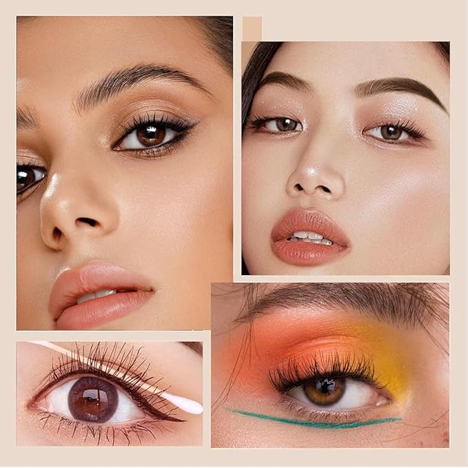 Lengthening and Curling Mascara, 2025 New Sweat-proof Volumizing Mascara for Dramatic Lashes, Mascara for All Day Wear, Smudge-resistant Eye Mascara for Oily Skin Busy Women (Black+Brown)