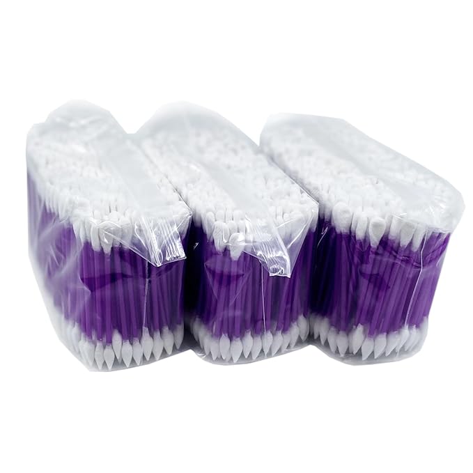 900pcs CGR Precision Cotton Swabs with Pointed and Flattened Tip Cosmetic Makeup Applicator(3x300pcs in bags)