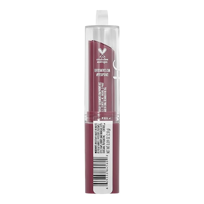 e.l.f. Hydrating Core Lip Shine, Conditioning & Nourishing Lip Balm, Sheer Color Tinted Chapstick, Delightful, 0.09 Oz