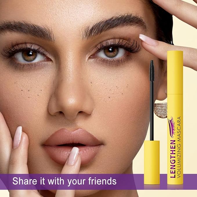 Bubble Mascara, 2025 New Volumizing Mascara, Waterproof Brown Mascaras for Sensitive Eyes, Clump-Free Lash Enhancer for Daily Use, Long Lash Mascaras for Women (1Pcs-Brown)