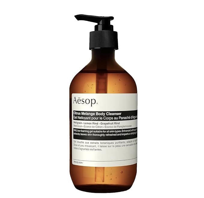 Aesop Citrus Melange Body Cleanser | Low-Foaming Gel with Citrus Aroma & Botanical Extracts | 500 mL / 16.9 oz