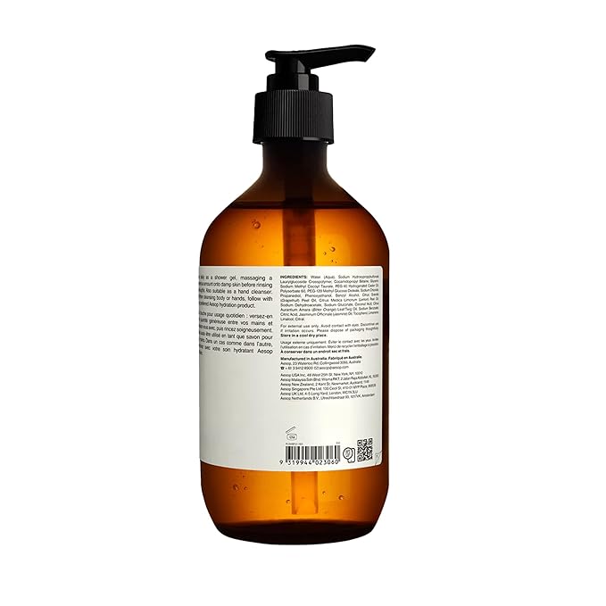 Aesop Citrus Melange Body Cleanser | Low-Foaming Gel with Citrus Aroma & Botanical Extracts | 500 mL / 16.9 oz
