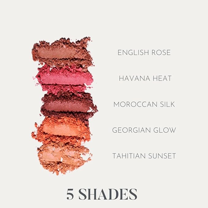 Cheek Envy Blush for Cheeks - Infused with Vitamins & Antioxidants, Long-Lasting, Buildable, Smooth Finish, Clean Beauty - Havana Heat Makeup Blush Powder 0.88 oz