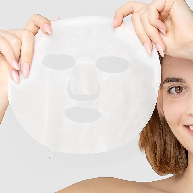 Collagen Face Mask - Hydrating & Moisturizing Sheet Mask with Natural Centella Asiatica for Soothing Skincare, Deeply Nourishing Dry Skin 10-Count
