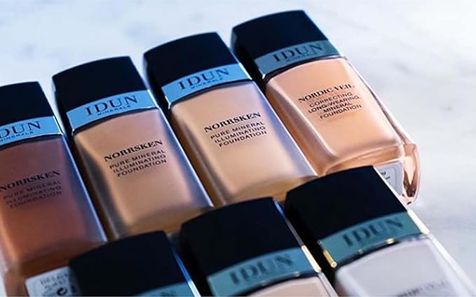 Liquid Norrsken Foundation - Silky Smooth Coverage - Luminous, Dewy Finish for Dry and Dull Skin - Water Resistant and Vegan Makeup - 220 Runa - Neutral Olive Beige - 1.01 oz
