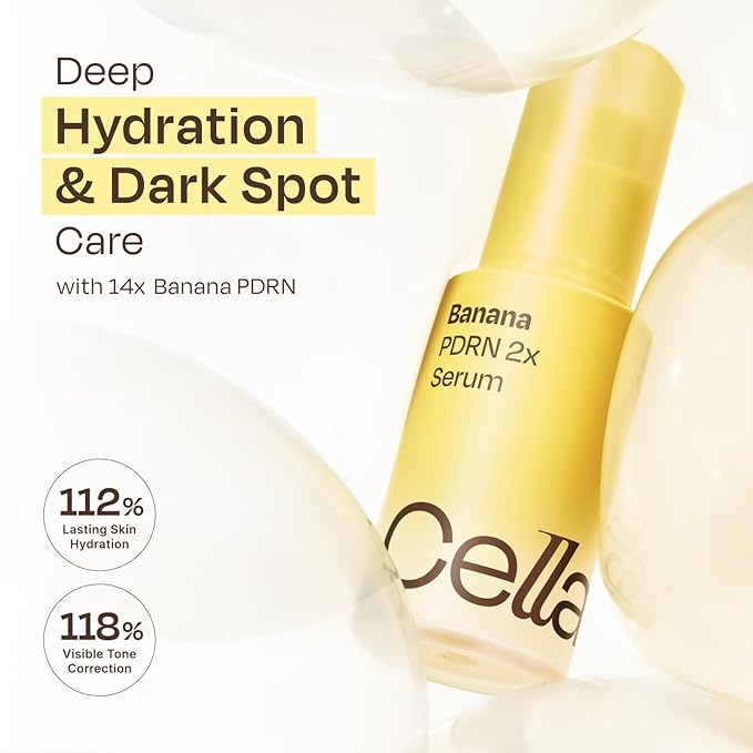 Celladix Banana PDRN 2X Serum – 20,000 ppm High-Purity Vegan PDRN with Tranexamic Acid, Niacinamide & Alpha Arbutin – Firming, Smoothing & Radiant Glass Skin Glow – Korean Skincare, 1.01 Fl Oz