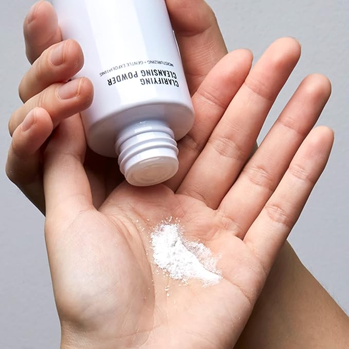 JUNO & Co. Cleansing Powder, Exfoliating Face Wash, 10-Ingredient Powder-to-Foam Cleanser with Hyaluronic Acid, Rice Extract, and Papain Enzyme, No Added Fragrance, 50 g / 1.76 oz.