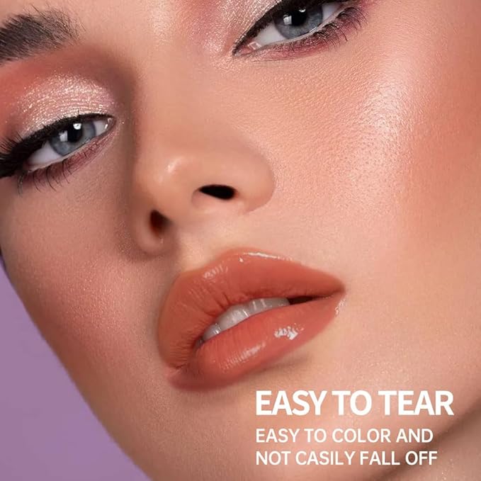 Matte Lip Stain Peel Off Lip line Tattoo, Peel-off Lip Stain Masque - All Day Peel Off Lip Tint，Long Lasting Waterproof Transfer-proof Lip Mask Lip Color Peel Off Lip Gloss,Stay Lip Makeup 01#