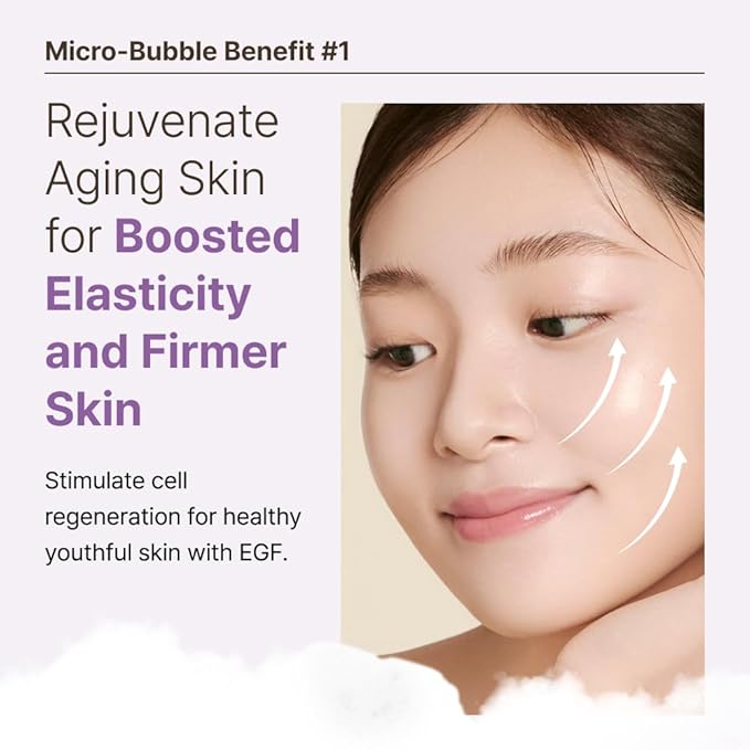 MENOKIN 30 Seconds Quick Bubble Mask [REPAIR] - [EGF Liposome] in Micro-bubbles for Skin Restoration, Hypoallergenic Bubble Capsule for Deep Repair, Korean Skin Care Essential, 52 Uses, 2.36 fl.oz