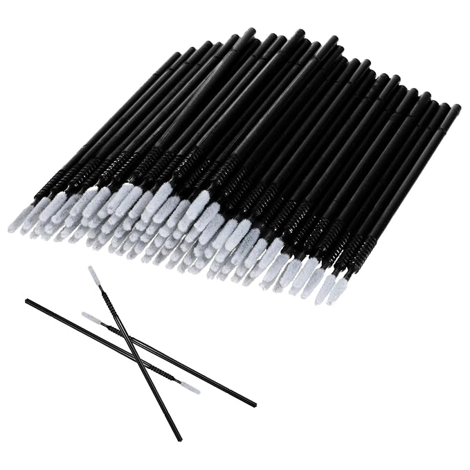 200pcs Micro Brushes Cotton Swabs Micro Applicator Brush for Eyelash Extension Precision Microswabs Lash Mascara Applicators Microfiber Lips Mascara Wands Brush for Eye, Lashes, Brows