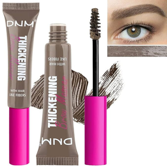 Tinted Thickening Brow Gel Dark Brown Mascara,Brow Fast Sculpt,Waterproof, Transfer-proof, Brush to Fill in Eyebrows and Cover Gray Hairs - Cruelty Free - Light Medium Brown (2pcs 05 Cool Ash Brown)