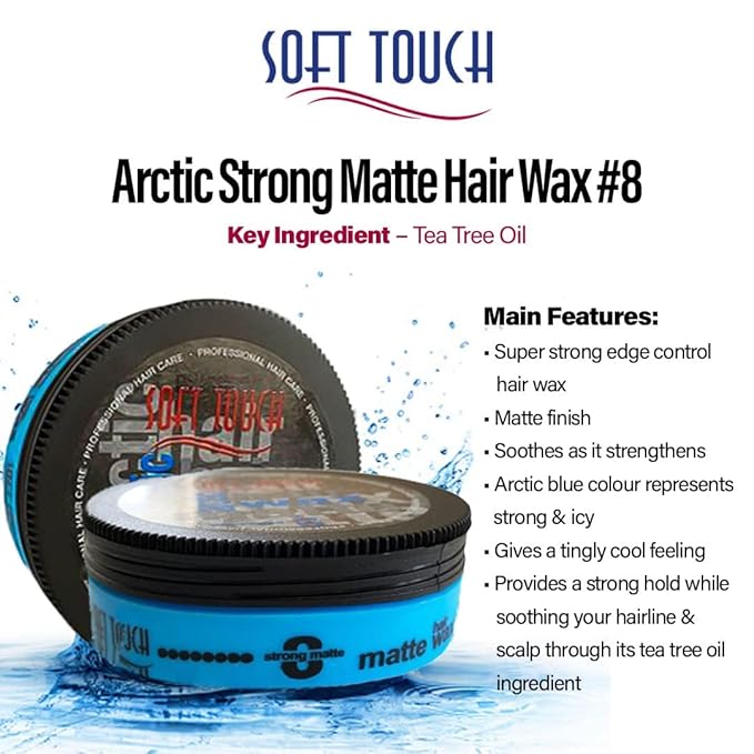 Soft Touch Hair Wax (Arctic Strong #8)